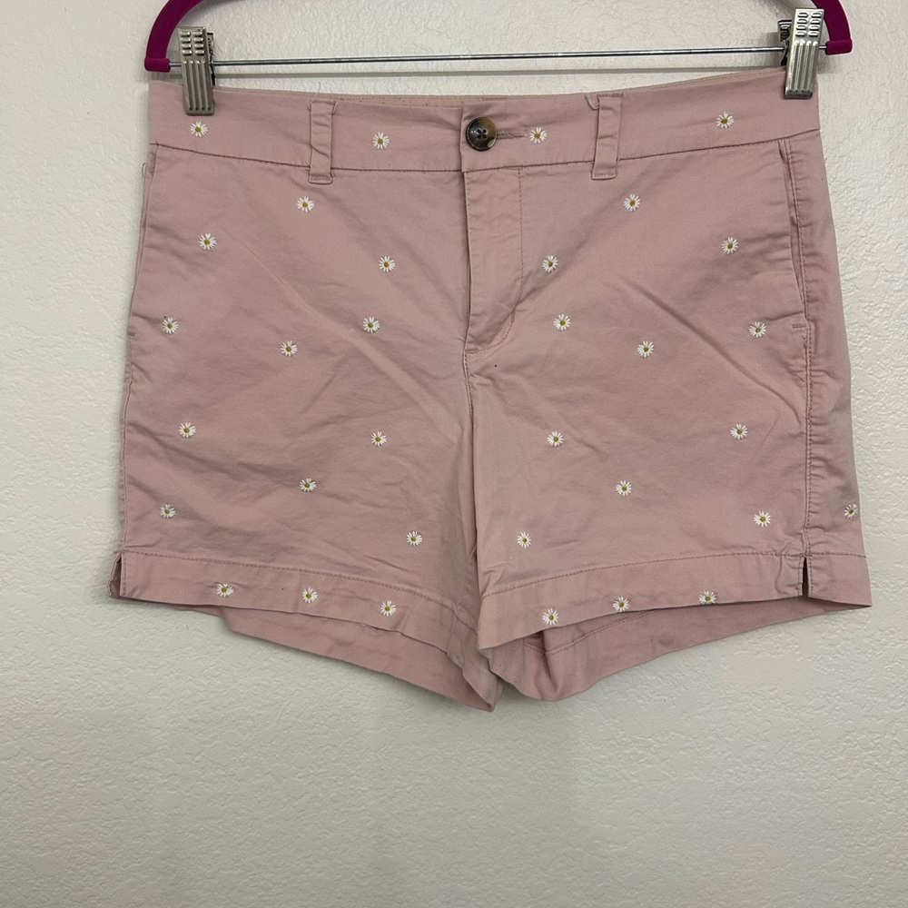 Pink Floral Women's Shorts Size 8